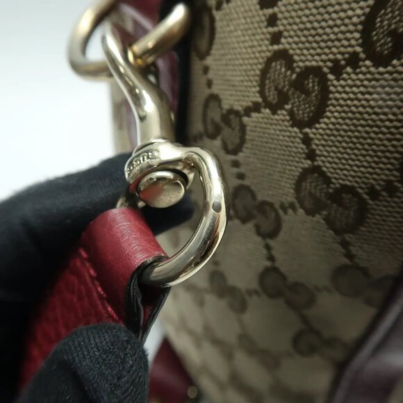 GUCCI Boston Brown Leather Satchel 656-032925 - Picture 6 of 12